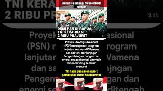 TNI hadir mendukung program strategis nasional membuka sejuta hektar untuk pangan dan energi [upl. by East143]