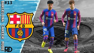 FC24 BARCELONA CAREER MODE 13  DEBUT NOAH DARVICH amp PAU PRIM [upl. by Ellecrag]