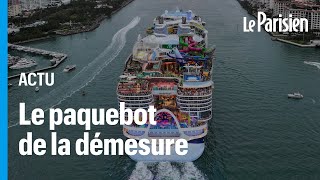 Le plus grand paquebot du monde quitte Miami pour sa première croisière [upl. by Viccora493]