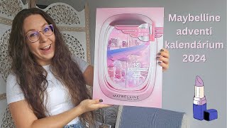 Maybelline adventi kalendárium 2024  Unboxing magyar [upl. by Ydna]