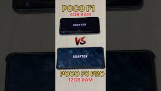 NEW POCO F6😈 Vs OLD POCO F1  BGMI SPEED TEST pubgmobile bgmi shorts [upl. by Raynold]