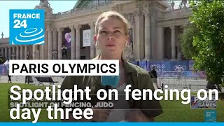 Olympics Spotlight on fencing on day three • FRANCE 24 English [upl. by Enelrahc]