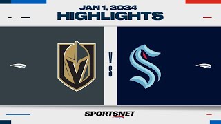 NHL Highlights  Golden Knights vs Kraken  January 1 2024  Winter Classic [upl. by Seldon444]