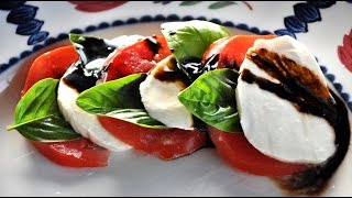 caprese salad recipe  How To Make Caprese Salad with Balsamic Reduction [upl. by Tletski]