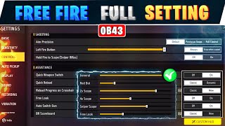 Free fire setting full details in tamil  Headshot sensitivity 🔥  Free fire one tap setting [upl. by Farlie]