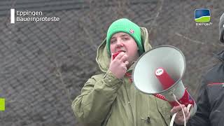 Eppingen 08012024  Protestaktion der Landwirte [upl. by Schlosser]