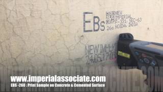 EBS 260  Printing on concrete surface [upl. by Richardo]