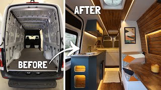 Van Build TIME LAPSE The Perfect Campervan Start to Finish in 30 days [upl. by Atikin]