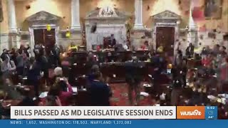 Bills passed as Maryland legislative session ends [upl. by Anned]