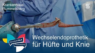 Wechselendoprothetik an Hüfte und Knie  GesundheitsTALK Rummelsberg [upl. by Enerual209]