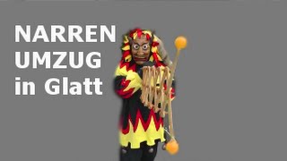 Narrenumzug Narrengilde Glatt Sulz  schwäbischalemannische Fasnet  SwabianAlemannic Fasnacht [upl. by Adnawahs]