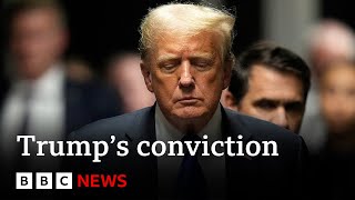 How did Donald Trumps historic guilty verdict unfold  BBC News [upl. by Anilak]