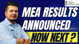 MEA Internship Results Announced internship [upl. by Symer]