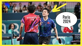 Fan Zhendong vs Tomokazu Harimoto 張本 智和 OG 2024 [upl. by Ettegdirb]