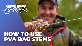 How To Use PVA Bag Stems  Carp Fishing Quickbite [upl. by Yllak]