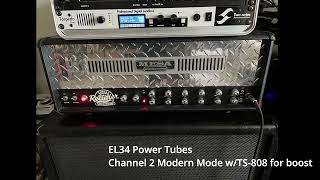 Mesa Boogie Single Rectifier EL34 vs 6L6 Power Tube comparison  Metal [upl. by Caldeira638]