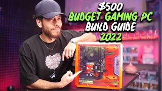 500 Budget Gaming PC Build Guide  Ryzen 5 5600G w Benchmarks [upl. by Lecia]