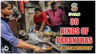 36 varieties of paranthas  Paranthe Wali Gali  Best INDIAN STREET FOOD [upl. by Mcginnis501]