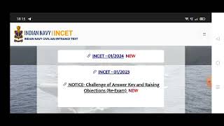 INDIAN NAVY INCET OFFICIAL UPDATE INCET 012023 EXAM RESULTS EXPECTED DATE 012024 EXAM SCHEDULE [upl. by Scottie]