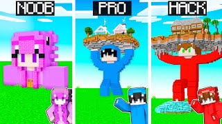 Minecraft NOOB vs PRO vs HACKER CASA ESTATUAS GIGANTES en Minecraft [upl. by Shotton]