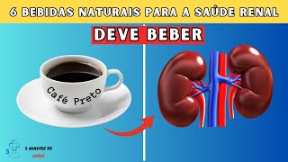 TOP 6 MELHORES bebidas naturais para a saúde renal [upl. by Ymrots]