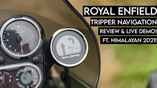 Royal Enfield Tripper Navigation Review and Live Demo ft Himalayan 2021 [upl. by Letsyrk]