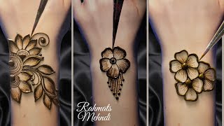 Top 3 stylish back hand mehndi design  easy amp simple mehndi design  mehandi design  mehndi [upl. by Errot19]