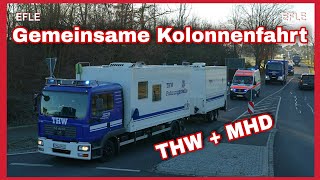 🚨KOLONNENFAHRT THW Leipzig und MHD Taucha🆘️ [upl. by Lida374]