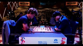 Magnus Carlsen vs Vidit Gujrathi  Tata Steel Chess India Rapid 2024 [upl. by Sibby]