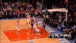 12 13 2012 Lakers vs Knicks Team Highlights [upl. by Niwroc]