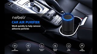 Nebelr Car Air Purifier Ionizer  10 Million Negative Ions  Kills 999 Viruses carairpurifier [upl. by Judas]