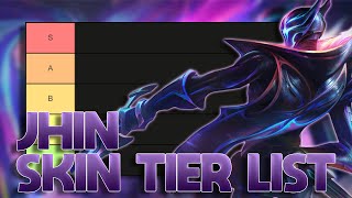 TIER LIST DAS SKINS DO JHIN MUITO MAIS DO QUE 4 SKINS [upl. by Meehaf]