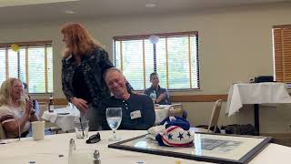 Dave Jones honored and roasted by Blue White Breakdown cohost Bob Flounders in retirement ceremony [upl. by September]