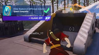 Enter Bunkers in different matches Fortnite [upl. by Suzann]