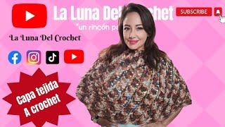 Capa tejida a Crochet muy fácil y rápido La más fácil de YouTube [upl. by Olds]