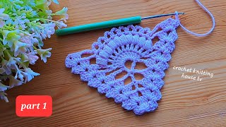 comment faire un châle au crochet facile amp élégant au point ananas étape par étape crochet châle [upl. by Aikahs]