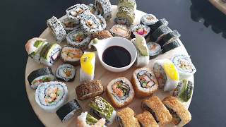 ZELF SUSHI MAKEN  عمل سوشى اسهل وابسط التكاليف [upl. by Tedi]