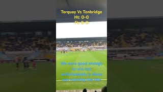 Torquay United draw 00 with Tonbridge with the talking point being a “disallowed” goal nonleague [upl. by Amlas]