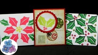 Tarjetas Navideñas Re FACIL diy Christmas Cards Tarjetas de Navidad 2014 Pintura Facil [upl. by Kcirted489]