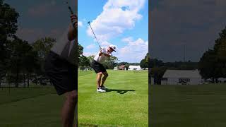 Keegan Bradley  Tee shot on 3rd hole at East Lake [upl. by Alcott]