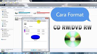 Cara memformat CD RW atau DVD RW [upl. by Skippie]