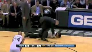 Tony Allen breaks an NBA referees ankles [upl. by Waddington52]