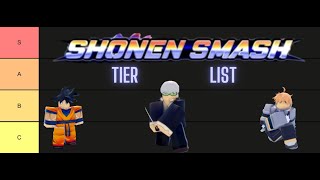 The OFFICIAL Shonen Smash Tier List Roblox Experience [upl. by Adalard]