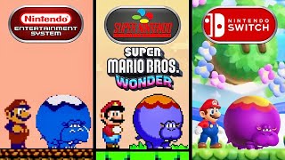 Super Mario Bros Wonder  NES vs SNES vs Switch [upl. by William]