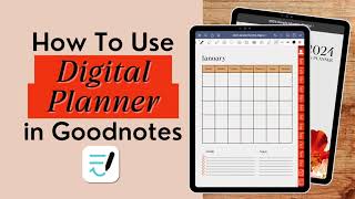 How To Use A Digital Planner in Goodnotes  Digital Planning for Beginners  kayohdesign [upl. by Okire]