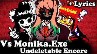 FNF  Undeletable Encore  VS MonikaEXE  DDCL  ModsHardGameplay [upl. by Retrak38]