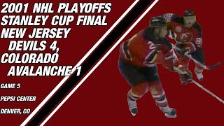 2001 NHL Stanley Cup Final Game 5 New Jersey Devils 4 Colorado Avalanche 1 [upl. by Kale932]