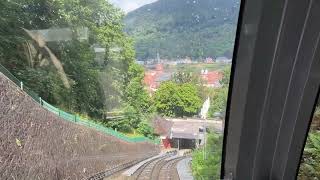 Heidelberg Bergbahn von Station Molkenkur nach Station Schloss [upl. by Eidnar]