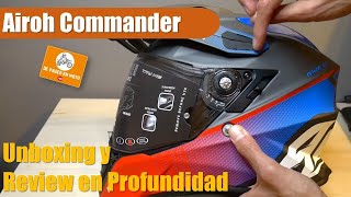 Casco Airoh Commander Trail 😱 Unboxing y Review en profundidad 🧐🧐 [upl. by Goodden948]