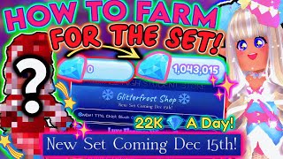 HOW TO GET THE NEW ROYALE HIGH WINTER SET ONCE ITS OUT Quick Glitterfrost Diamond Routine ROBLOX [upl. by Frazer374]